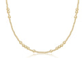 Choker Beaded - Hope Unwritten Gold 4mm