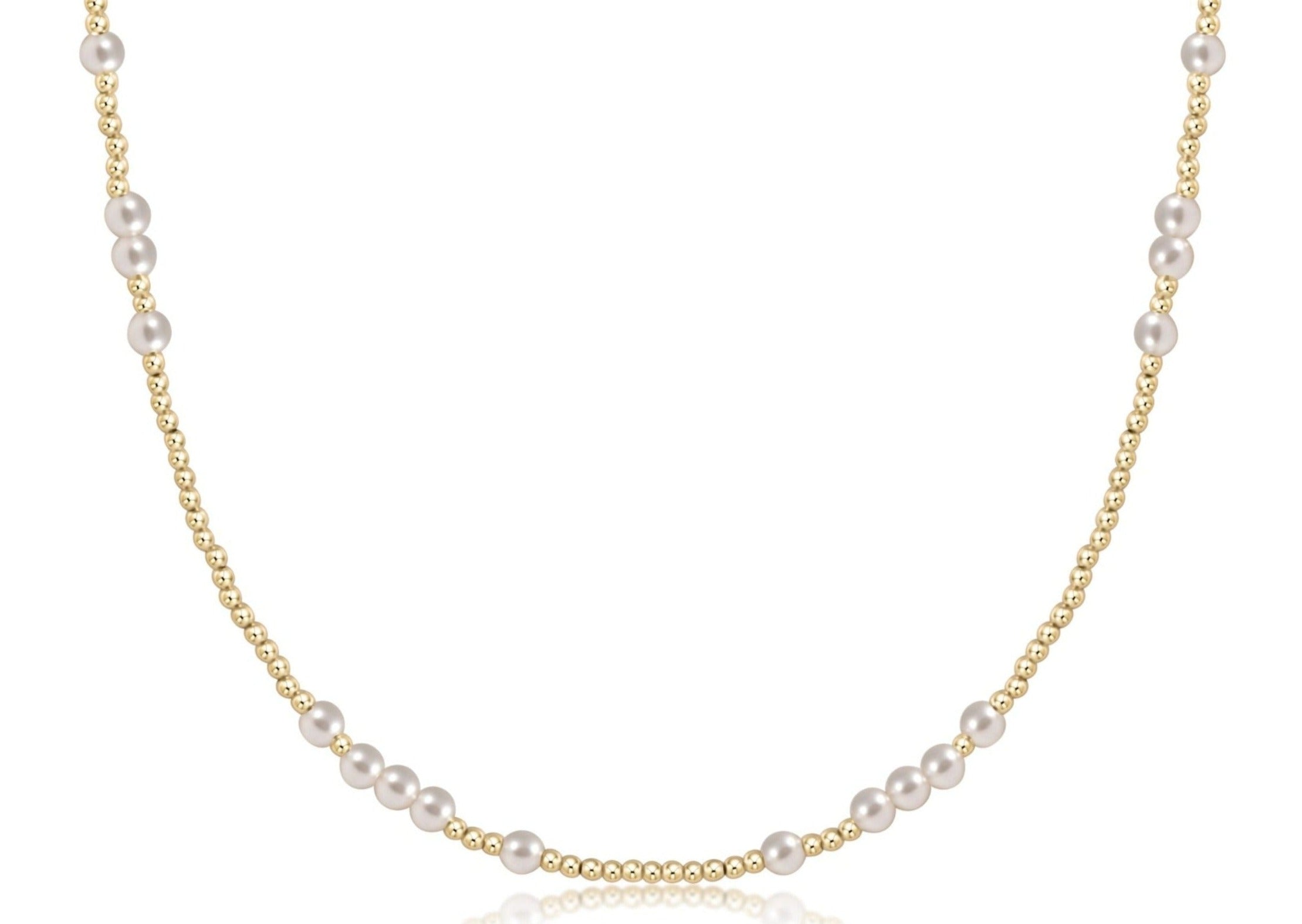 Choker Beaded - Hope Unwritten Pearl 4mm