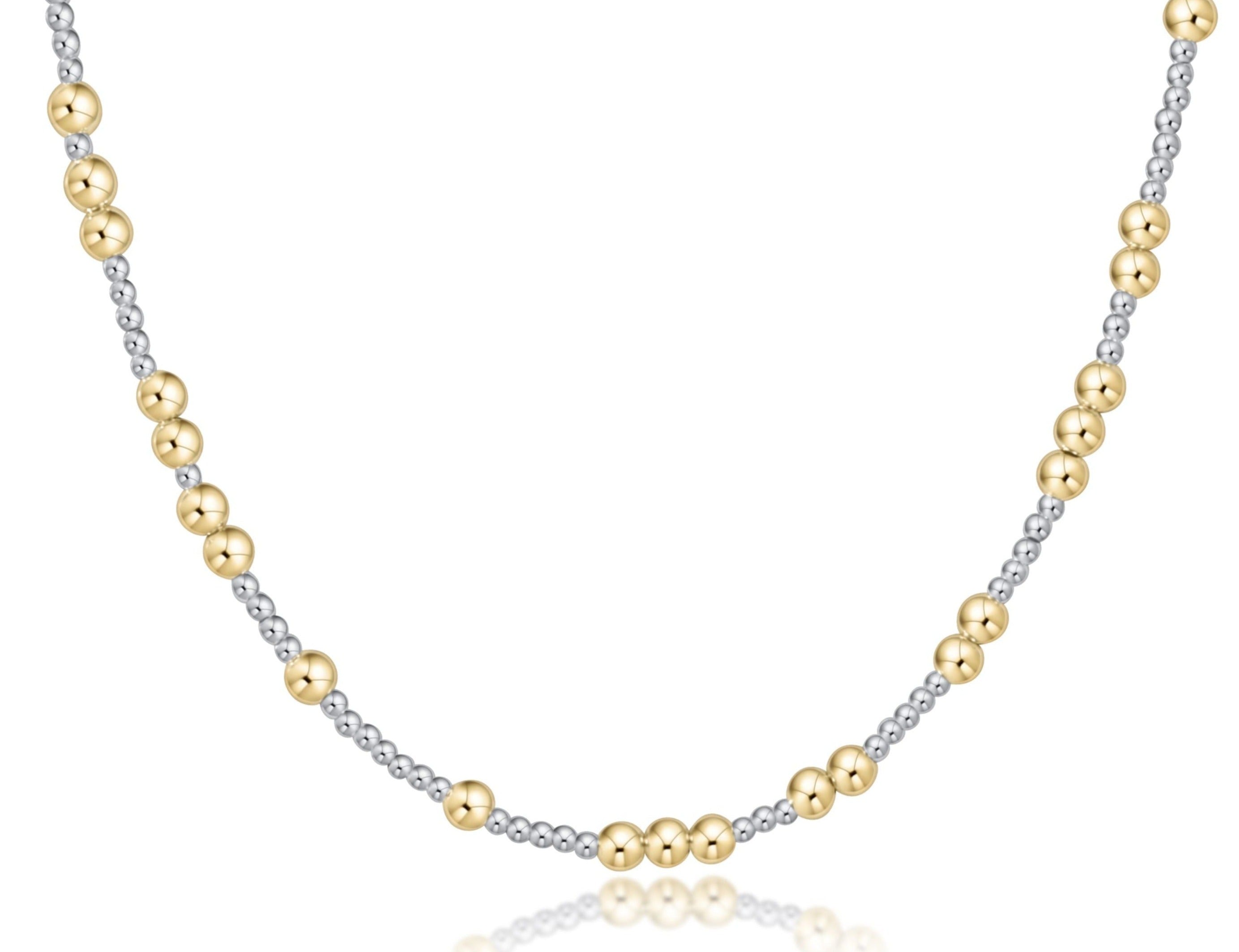 Choker Beaded - Hope Unwritten Mixed Metal 4mm