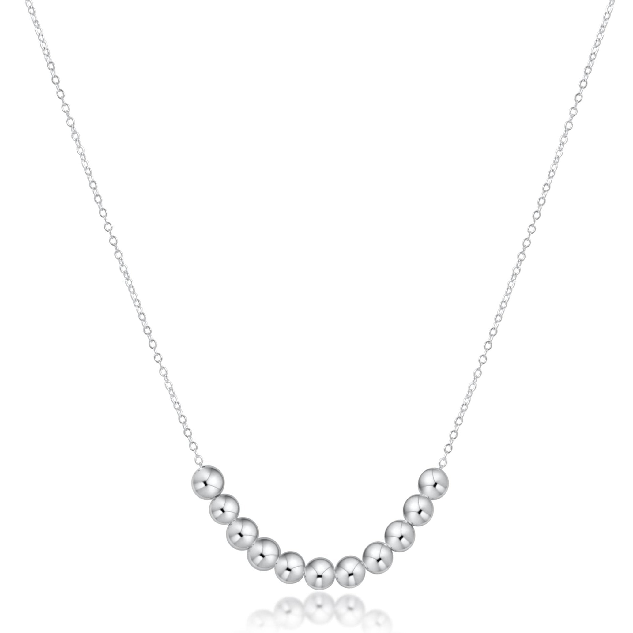 16" Necklace Sterling - Beaded Bliss Sterling