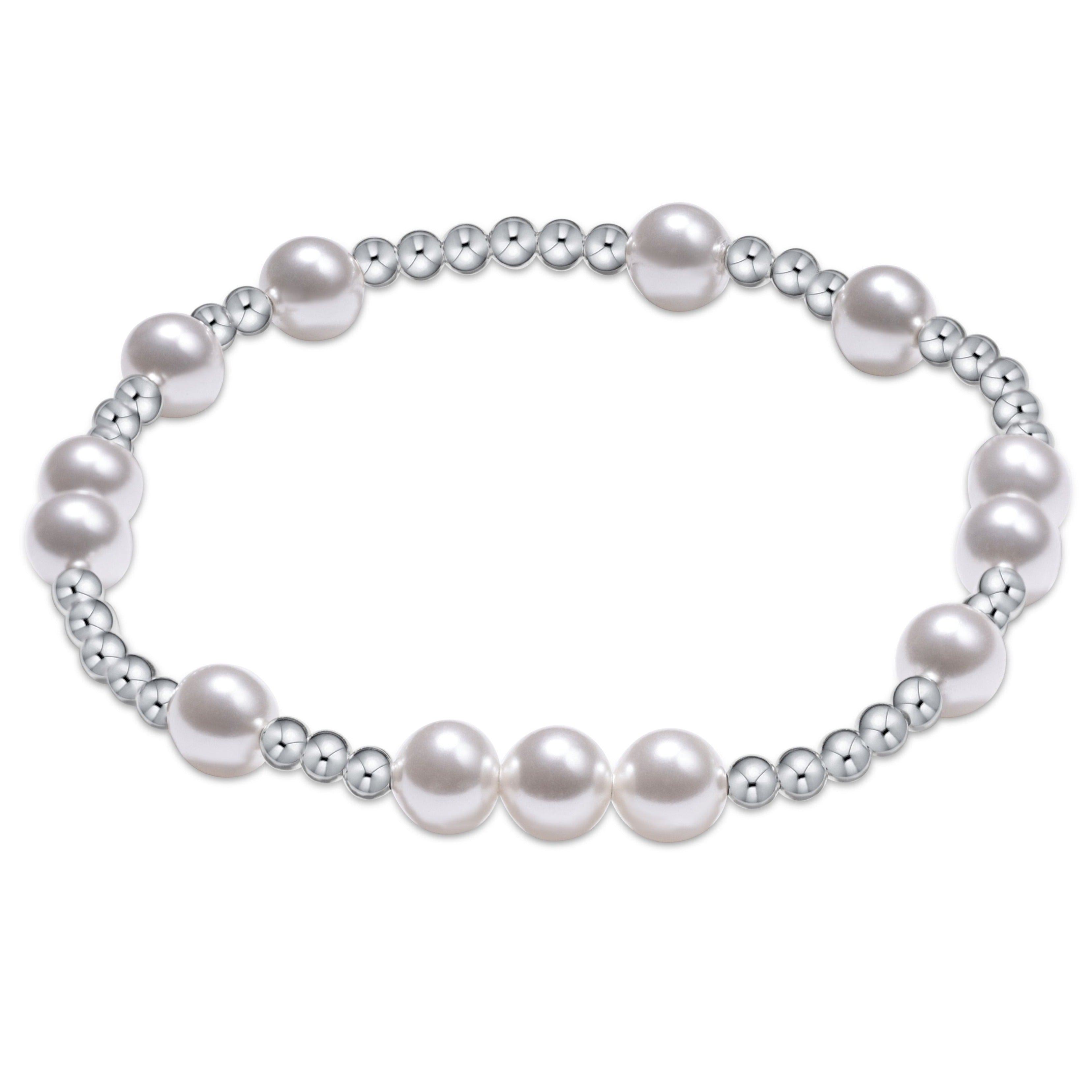 Hope Unwritten Pearl 6mm Sterling Bracelet
