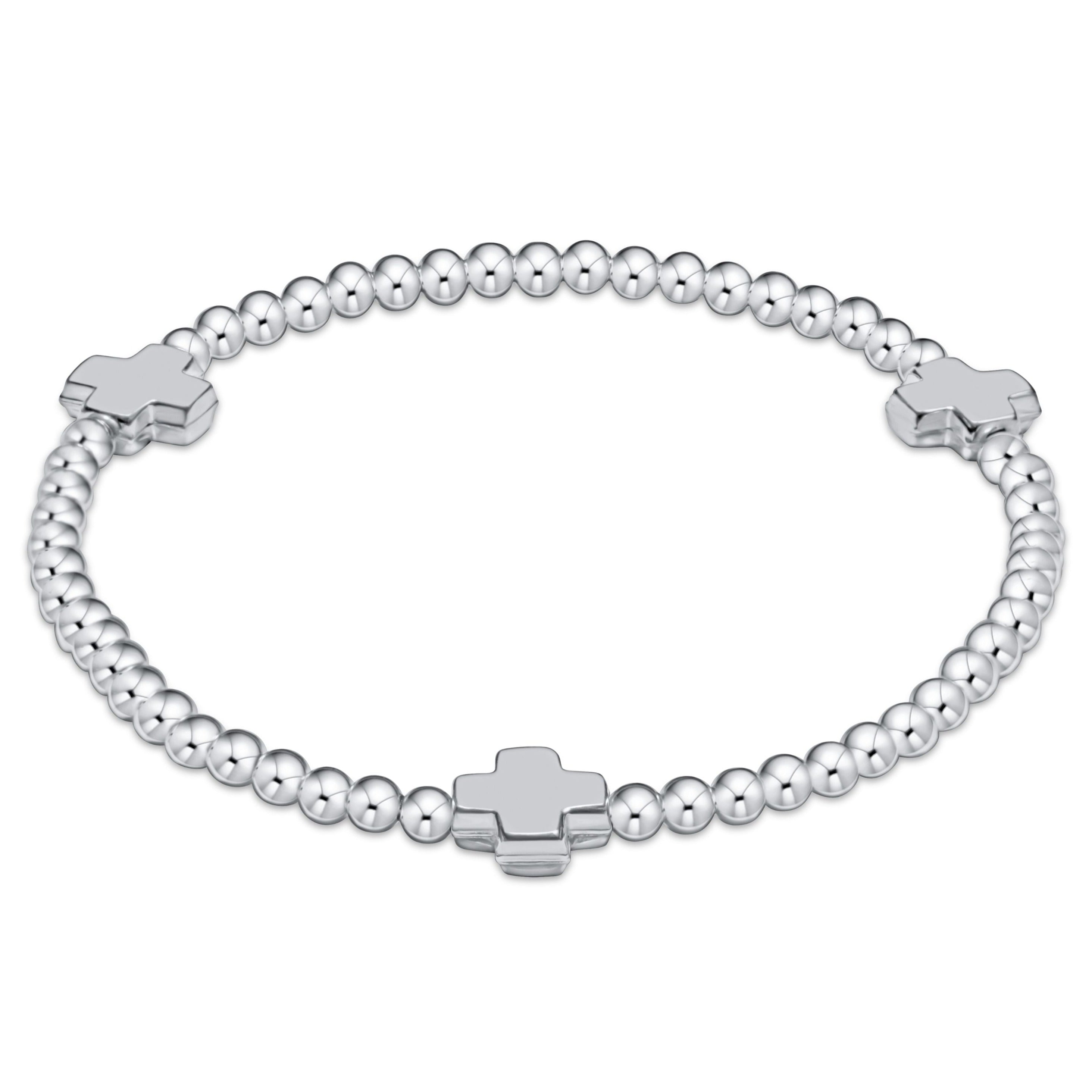 Signature Cross 3mm Sterling Bracelet - Sterling