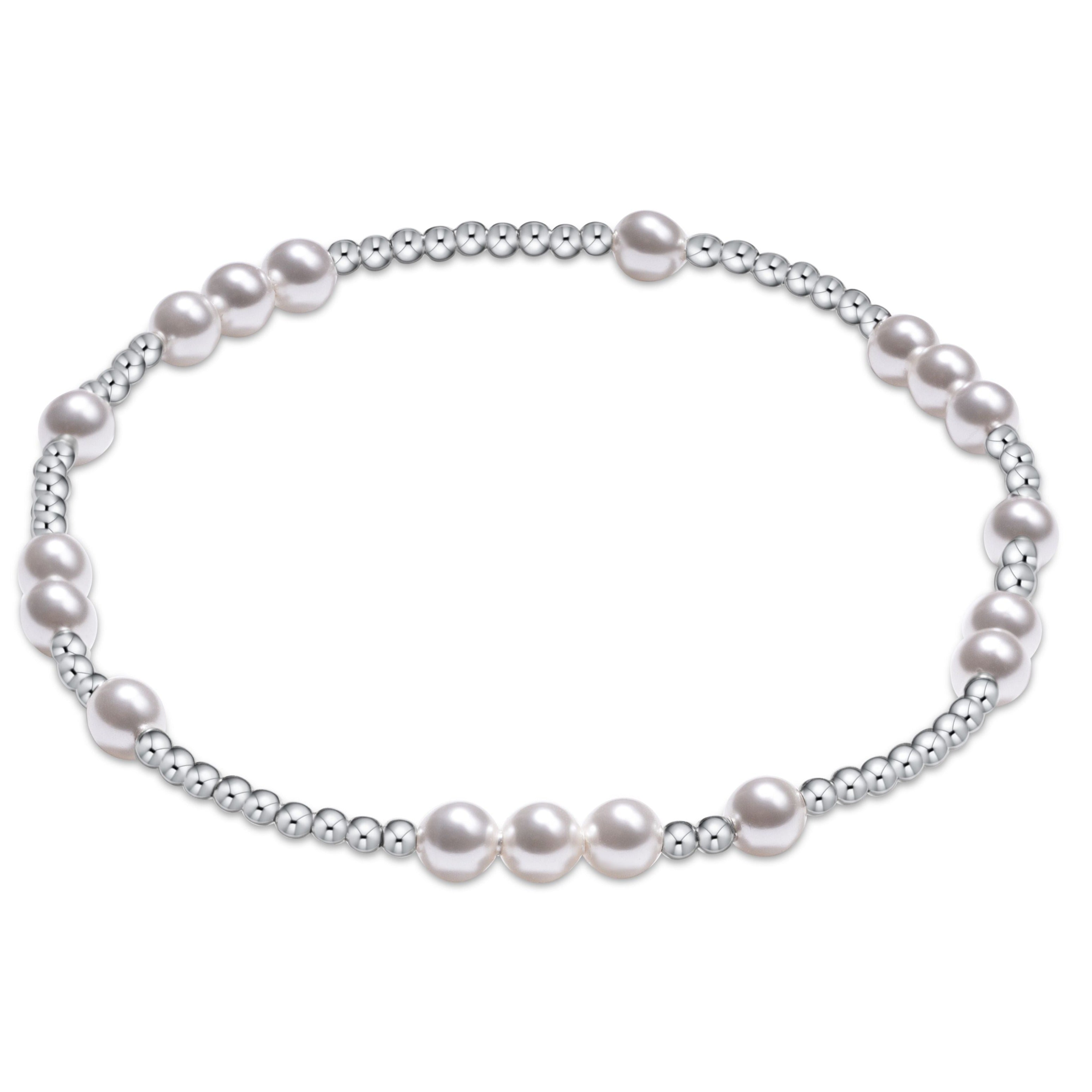 Hope Unwritten Pearl 4mm Sterling Bracelet