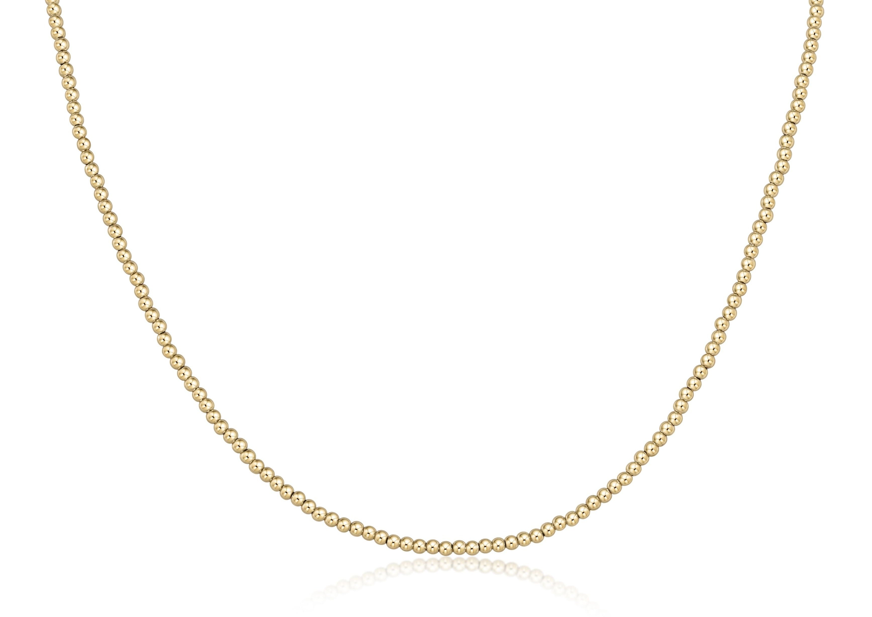 Choker Beaded - Classic Gold 2.5mm