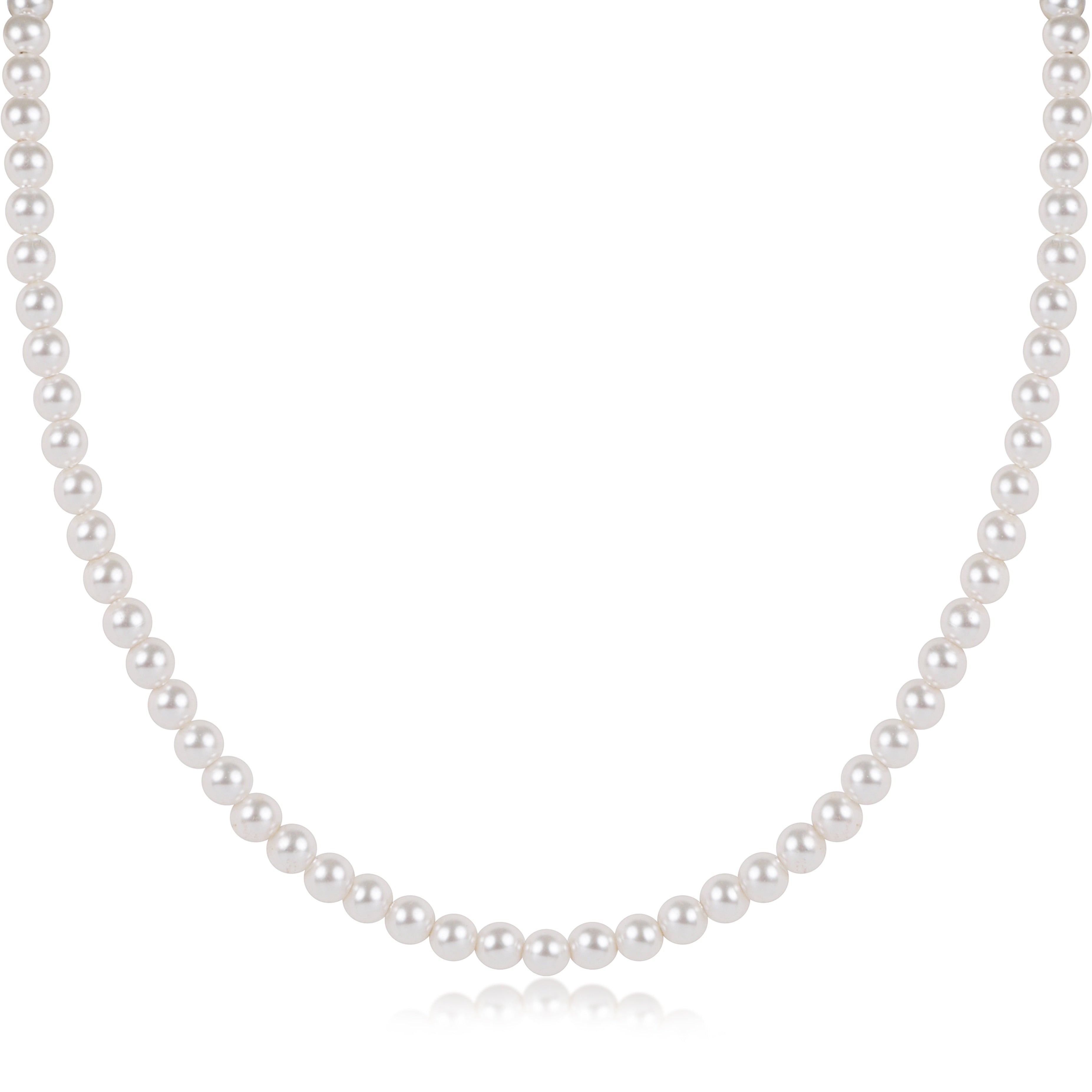 Choker Beaded - Classic Pearl 4mm