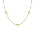 Choker Beaded - Signature Cross 2mm Gold - Gold