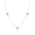 Choker Simplicity Chain Mixed Metal - Signature Cross Gold