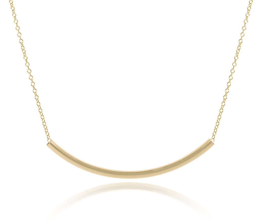 16" Necklace Gold - Bliss Bar Gold