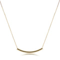 16" Necklace Gold - Bliss Bar Smooth Gold