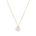 16" Necklace Gold - Classic Pearl 10mm Charm
