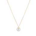 16" Necklace Gold - Classic Pearl 8mm Charm