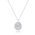 16" Necklace Sterling - Inspire Love Small Sterling Disc