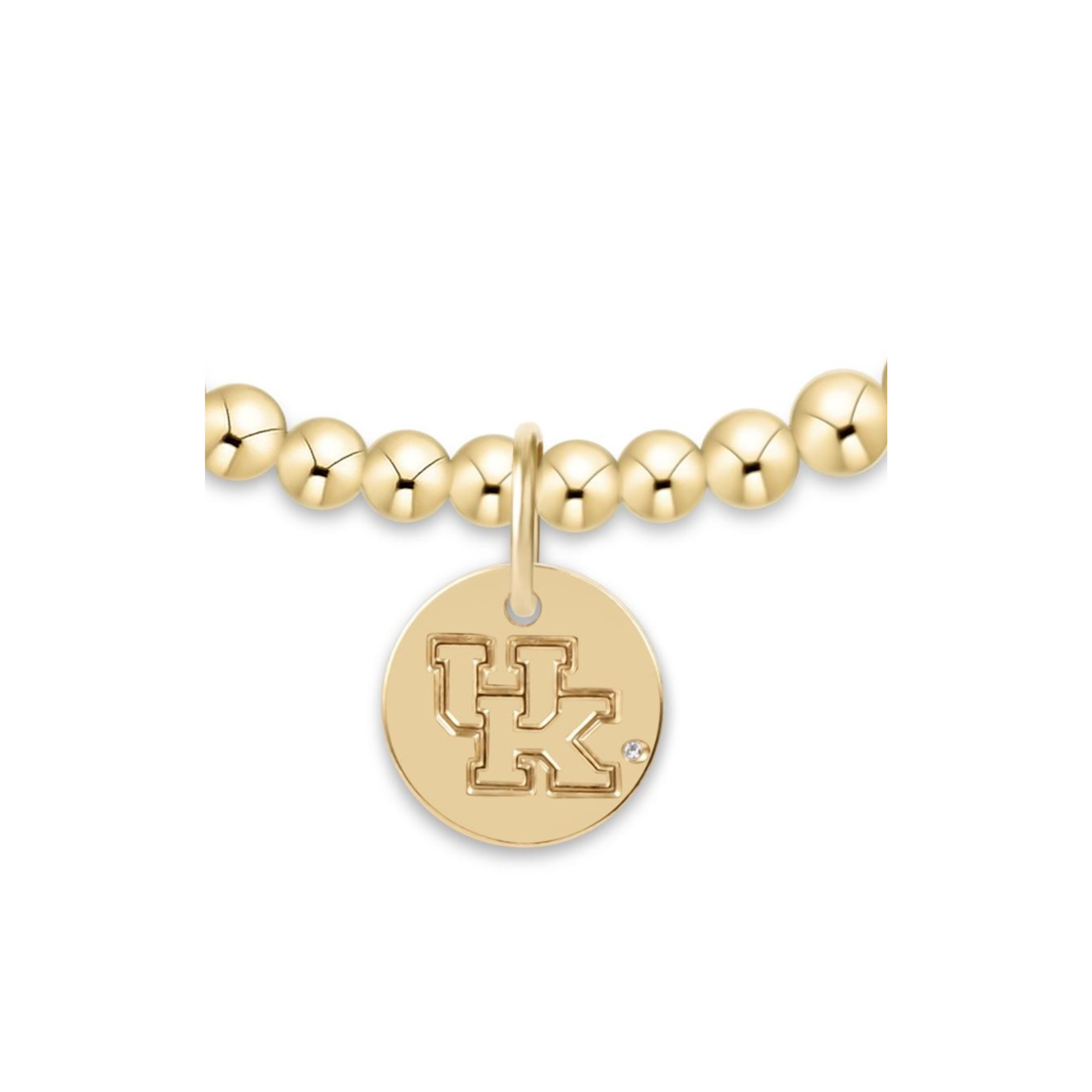 eCOLLEGIATE Classic Gold 3mm Bracelet - Kentucky Disc