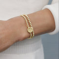 eCOLLEGIATE Classic Gold 3mm Bracelet - Texas A&M Disc