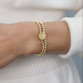 eCOLLEGIATE Classic Gold 3mm Bracelet - UVA Disc