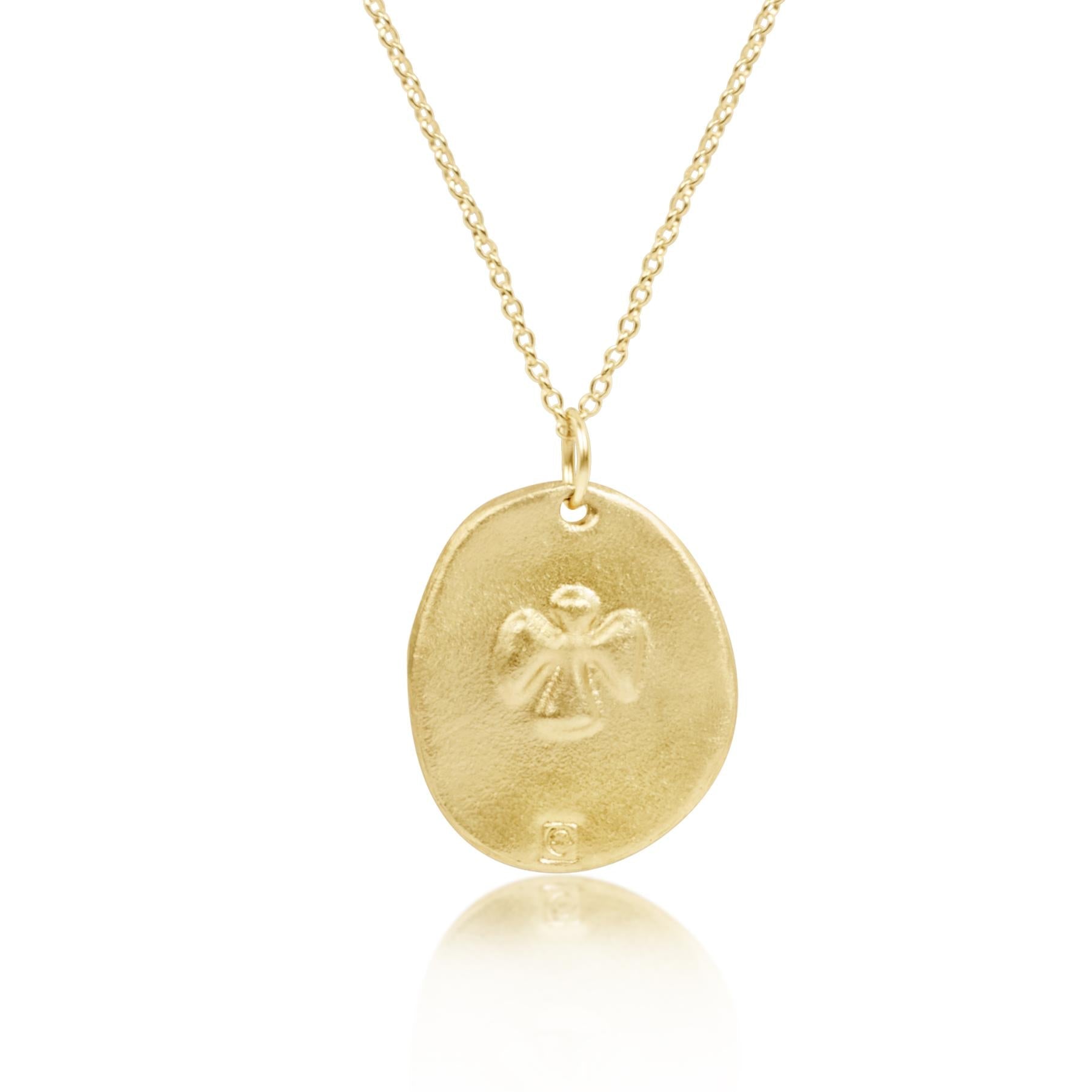 16" Necklace Gold - Inspire Gold Disc