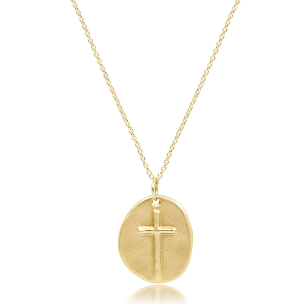 16" Necklace Gold - Inspire Gold Disc