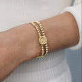 eCOLLEGIATE Classic Gold 3mm Bracelet - Oklahoma Disc