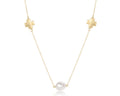 Choker Signature Cross Admire Simplicity Chain Gold - Pearl
